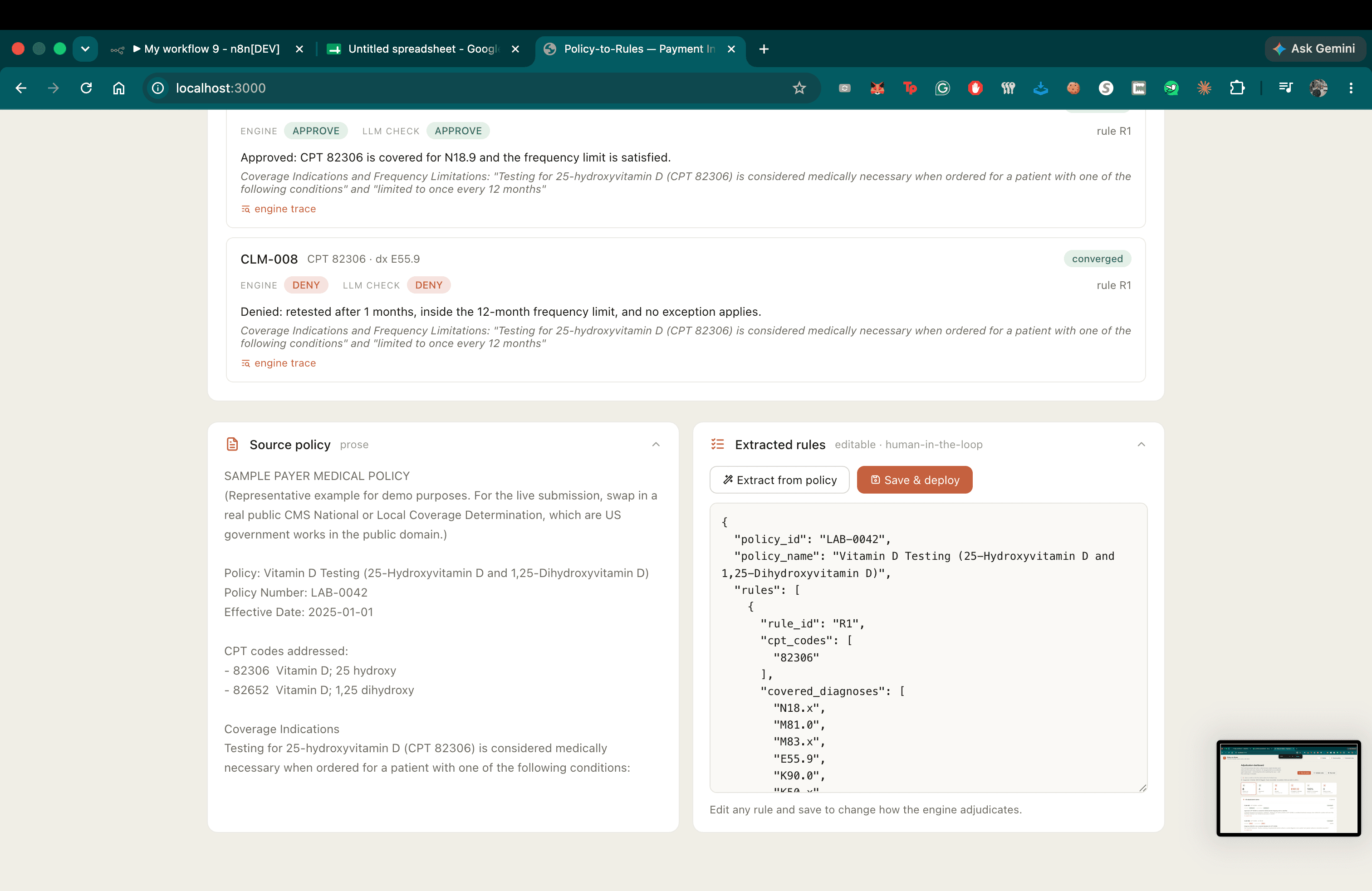 Policy-to-Rules Engine screenshot 3
