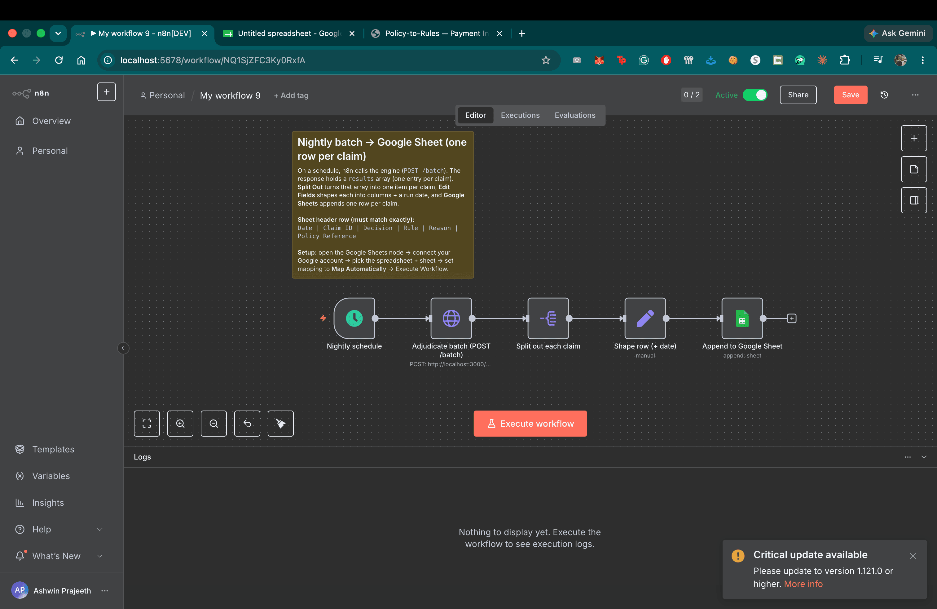 Policy-to-Rules Engine screenshot 4