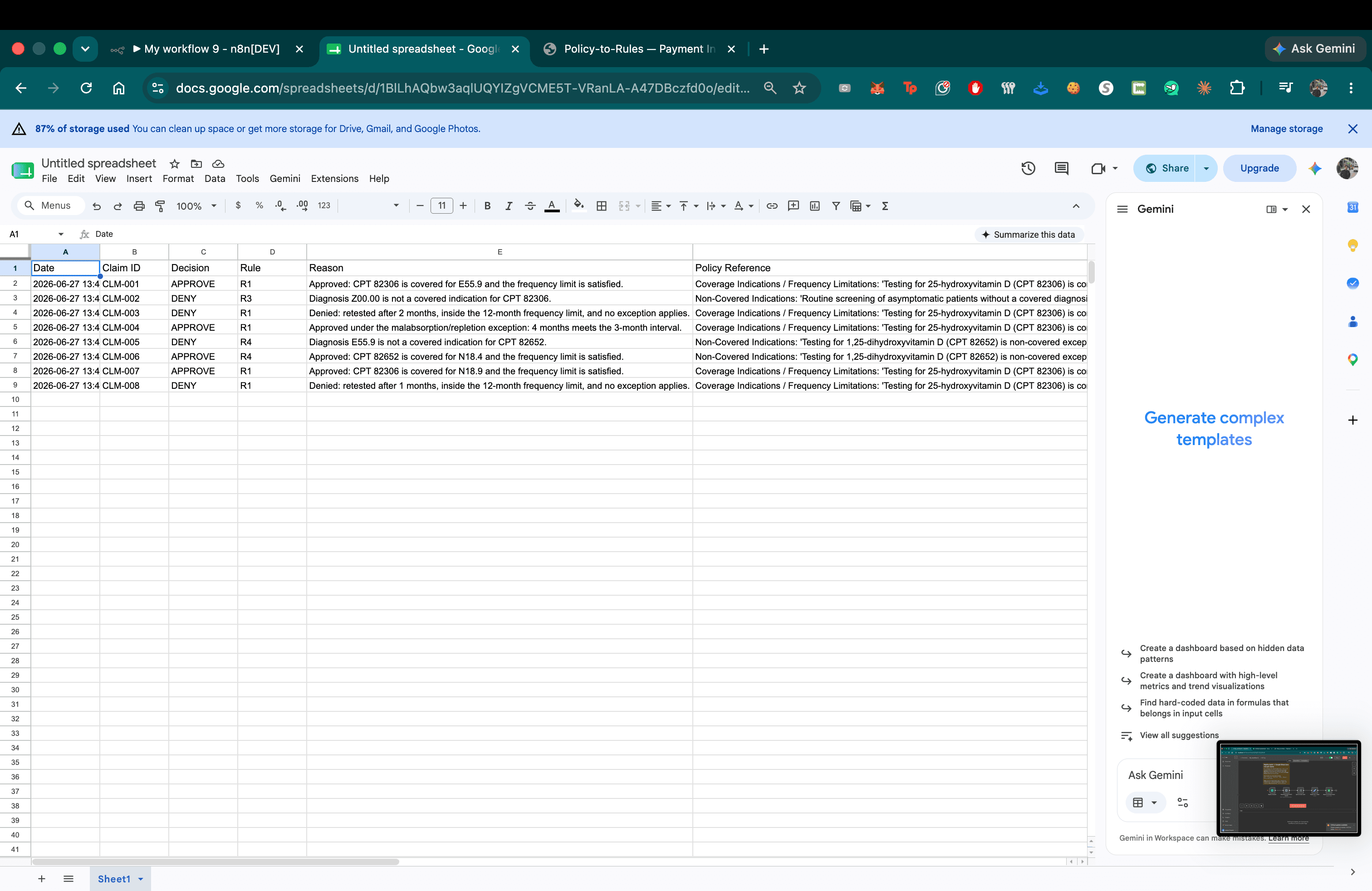 Policy-to-Rules Engine screenshot 5