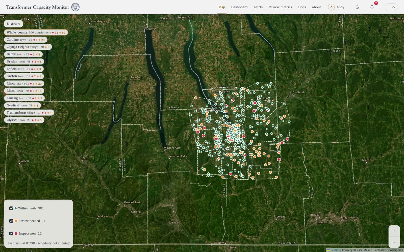 Transformer Capacity Monitor screenshot
